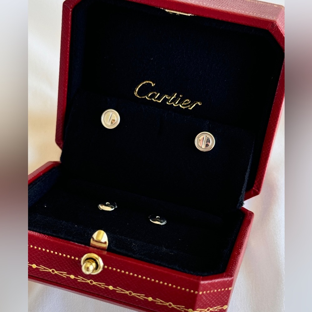 Cartier LOVE earrings white gold